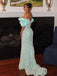 Sparkly Off Shoulder V-Neck SleevelessMermaid Long Prom Party Dress,PDS11764