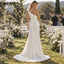 Polished One-Shoulder Draped Chiffon High Slit Wedding Gown, WD0418