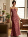Luxe Jacquard Strapless Corset Mermaid Long Prom Dress,PDS118730