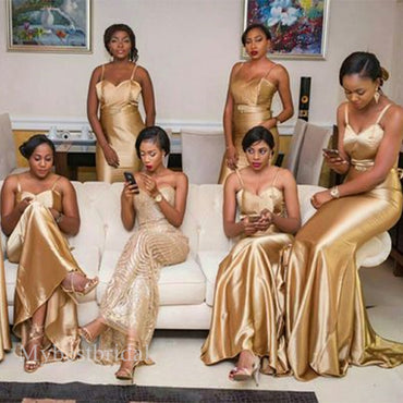 Sexy Sweetheart Sleeveless Mermaid Bridesmaid Dressess, BDS0349