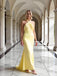 Stunning Halter Ruched Sleeveless Satin Mermaid Long Prom Party Dress,PDS11847