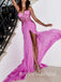 Sparkly Deep V-neck Sleeveless Mermaid Long Prom Dress,PDS11667