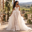 Captivating Sweetheart Lace Appliqued Tulle Overskirt Mermaid Wedding Dress WD0420