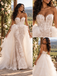 Captivating Sweetheart Lace Appliqued Tulle Overskirt Mermaid Wedding Dress WD0420