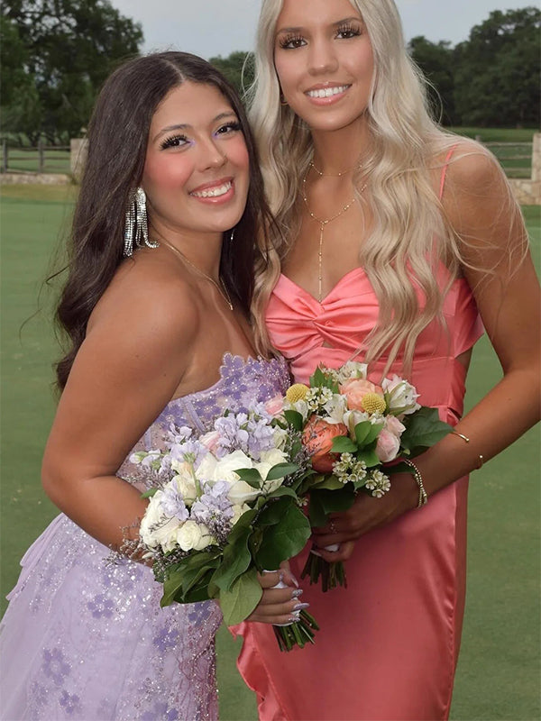 Lovely Sweetheart Ruffles Side Slit Mermaid Long Prom Party Dress,PDS11796