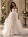 Captivating Sweetheart Lace Appliqued Tulle Overskirt Mermaid Wedding Dress WD0420