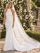 Graceful Halter Cowl Neck Satin Mermaid Floor Length Wedding Dress,WD0421
