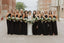 Mismatched Sexy V-neck Sleeveless Side slit A-line Bridesmaid Dressess, BDS0333