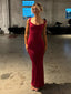 Sexy Open Back Jewel Sleeveless Mermaid Long Prom Party Dress,PDS11765