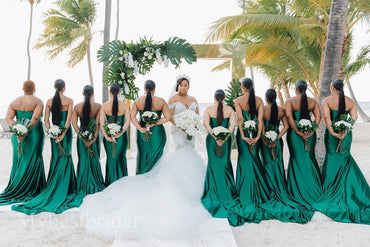 Mismatched Elegant Sweetheart Sleeveless Mermaid Bridesmaid  Dressess, BDS0354