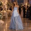 Dreamy Organza Strapless Asymmetrical Layered Formal Dress,PDS118665