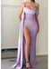 Sexy One shoulder Side slit Mermaid Long Floor Length Prom Dress,PDS11482