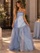 Dreamy Organza Strapless Asymmetrical Layered Formal Dress,PDS118665