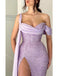 Sexy One shoulder Side slit Mermaid Long Floor Length Prom Dress,PDS11482
