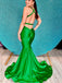 Sexy Sleeveless V-Neck Open Back Mermaid Long Prom Party Dress,PDS11758