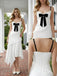 Black Bowknot Spaghetti Straps Ruffles Chiffon Sleeveless Sheath Long Prom Party Dress,PDS11826