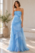 Airy Chiffon Strapless Cascading Ruffle Long Evening Dress,PDS118667