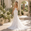 Alluring Spaghetti Strap Corset Sheer Lace Mermaid Wedding Dress,WD0426