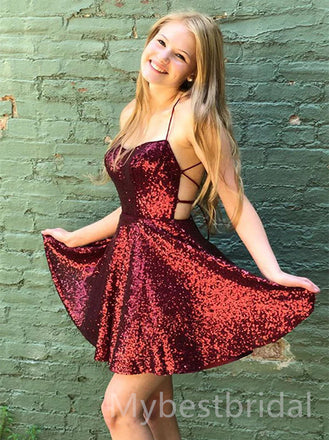 Sexy Sleeveless A-line Short Mini Homecoming Dress,  HDS0118