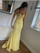 Elegant V-neck Sleeveless Mermaid Long Floor Length Prom Dress,PDS1149