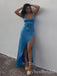 Sexy V-neck Sleeveless Side Slit Mermaid Floor Length Prom Dress,PDS11639