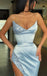 Sexy V-neck Side Slit Mermaid Long Floor Length Prom Dress,PDS11468