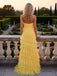 Sexy Sweetheart Ruffles Side Slit Sleeveless Chiffon Mermaid Long Prom Party Dress,PDS118487