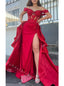 Sexy Off shoulder Removable Tail  Mermaid Long Floor Length Prom Dress,PDS11478