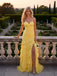 Sexy Sweetheart Ruffles Side Slit Sleeveless Chiffon Mermaid Long Prom Party Dress,PDS118487