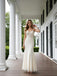 Elegant V-Neck Spaghetti Straps Lace Top Satin Mermaid Long Prom Party Dress,PDS118488