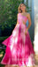 Elegant One Shoulder Sleeveless A-line Long Prom Dress,PDS11670