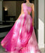 Elegant One Shoulder Sleeveless A-line Long Prom Dress,PDS11670