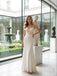 Elegant V-Neck Spaghetti Straps Lace Top Satin Mermaid Long Prom Party Dress,PDS118488