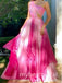 Elegant One Shoulder Sleeveless A-line Long Prom Dress,PDS11670