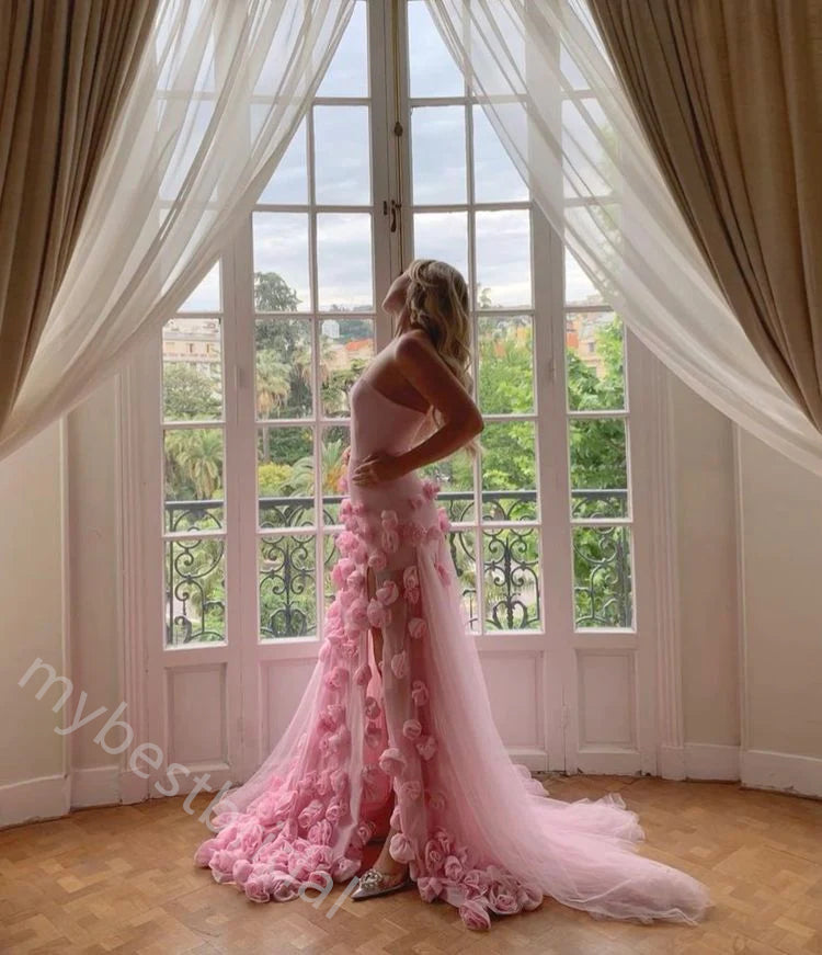 Sexy Sweetheart Sleeveless Side Slit Mermaid Floor Length Prom Dress,P –  mybestbridal