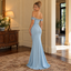 Luxe Stretch Jersey Off Shoulder Beaded Trim Mermaid Long Evening Dress,PDS118672