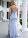 Sparkly Strapless Sleeveless Side Slit Mermaid Long Prom Party Dress,PDS118490