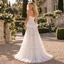 Dreamy Strapless Lace Corset Ruffled Tiered Tulle A Line Wedding Dress, WD0399