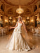 Vintage Pleats Dimensional Flowers Sleeveless Satin A-Line Floor Length Wedding Dresses, WD0381