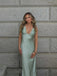 Sexy Spaghetti Straps V-Neck Sleeveless Mermaid Long Prom Party Dress,PDS11775