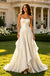 Elegant Pleats Strapless Sleeveless Chiffon Ruffles A-Line Floor Length Wedding Dresses, WD0363