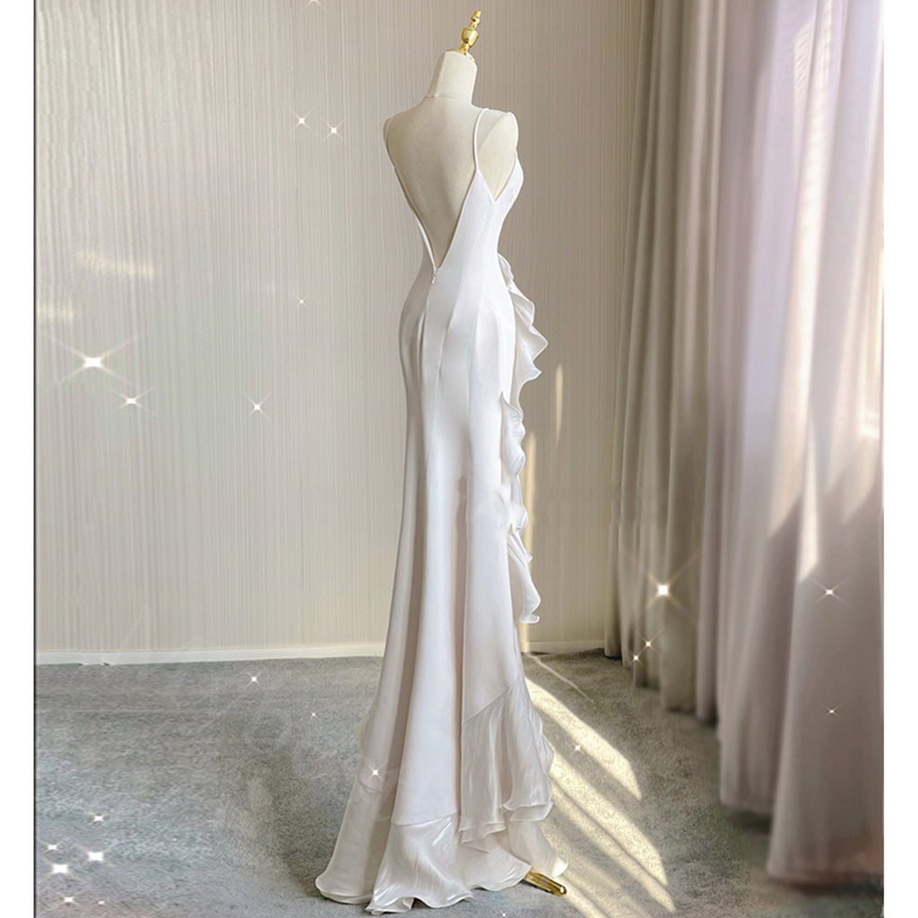 Elegant Scoop Sleeveless  Long Floor Length Prom Dress,PDS11460
