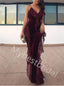 Sexy Strapless V-neck Sleeveless Mermaid Long Prom Dress,PDS1125