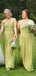 Mismatched Elegant Sweetheart Simple Long A-line Bridesmaid Dressess, BDS0297