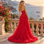 Luxury Strapless Pleated Tulle Ruffled A-Line Long Prom Party Dress,PDS118678