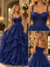 Sparkly Glitter Tulle Sweetheart Corset Tiered A-Line Formal Evening Dress,PDS118679