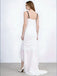 Black and White Lace Ruffles High-Low Mermaid Long Prom Party Dress,PDS118498