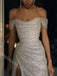 Sexy Off Shoulder Sleeveless Side Slit Mermaid Floor Length Prom Dress,PDS11593