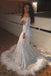 Sparkly Off Shoulder Sleeveless Side Slit Mermaid Floor Length Prom Dress,PDS11598