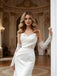 Elegant Ivoy V-Neck Strapless Lace and Satin Mermaid Long Prom Party Dress,PDS118500